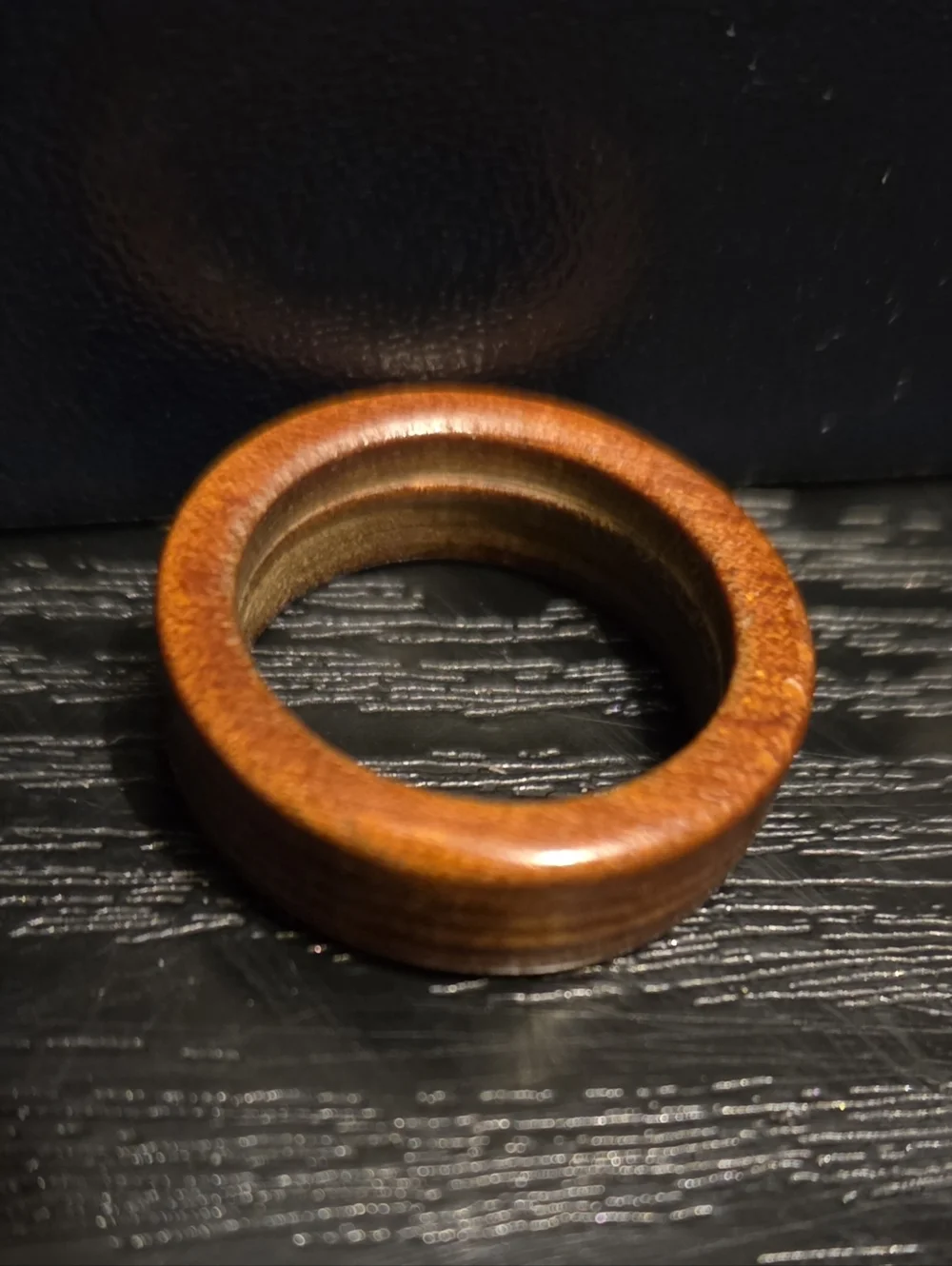 Vintage/Antique Full Around Wooden Ring approx size 6